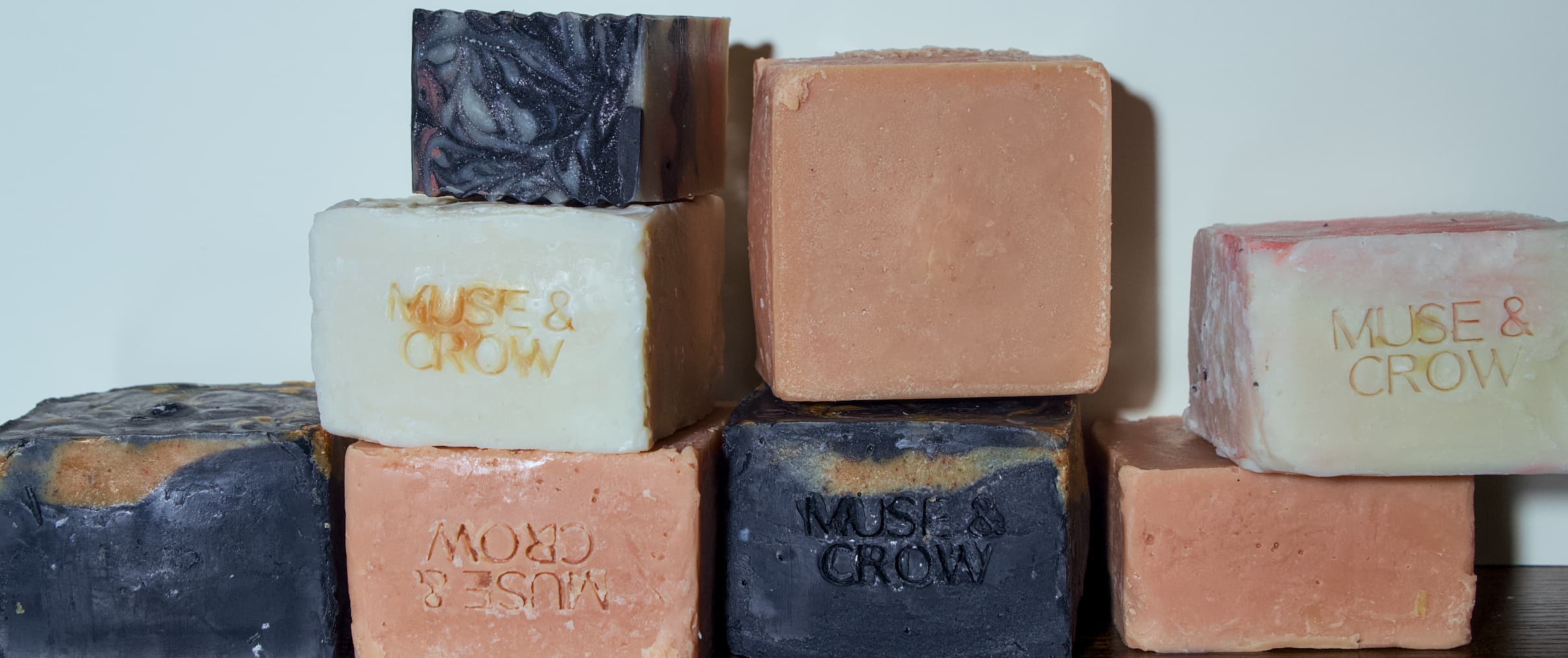 Handcrafted Muse & Crow cold-process soaps